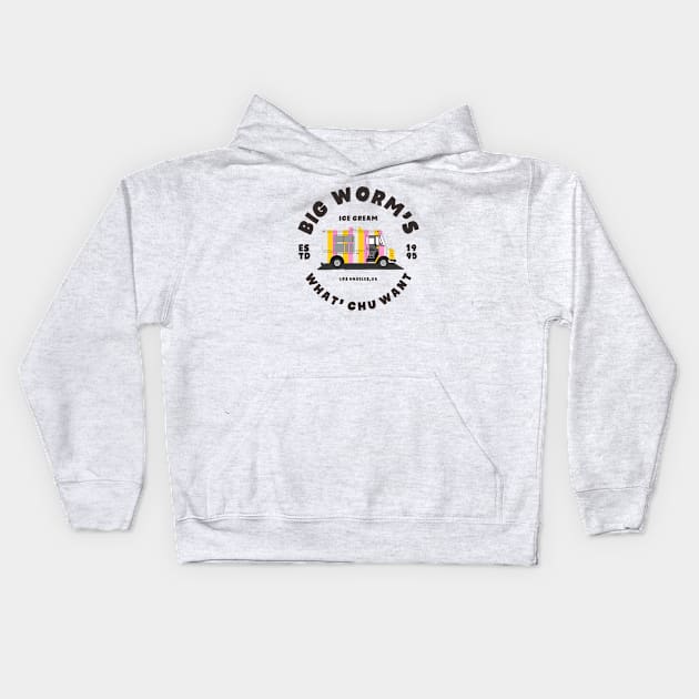 big worm's Kids Hoodie by small alley co